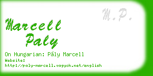 marcell paly business card