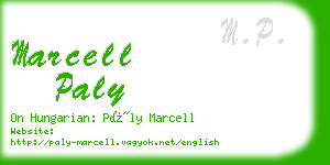 marcell paly business card